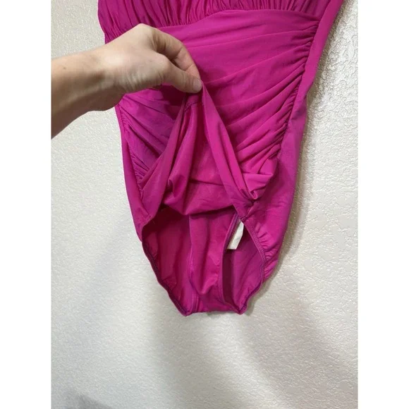 Miraclesuit one piece swimsuit Hot Pink size 12 - Picture 2 of 7